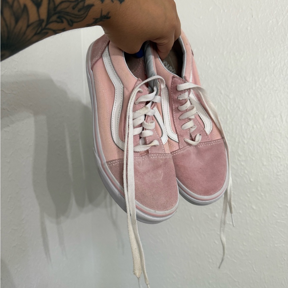 Vans Women's Two-Tone Pink Sneakers